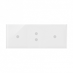 Moduly s dotykovým panelem 3 1 dotykové pole, 2 vertikální dotyková pole, perlová/bílá