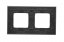 Simon 2-násobný kovový rám ľahký nerezová oceľ/striebro