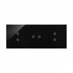 Moduly dotykového panela Simon 3 2 vertikálne dotykové polia, 2 horizontálne dotykové polia, láva/antracit