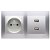2-násobné 230V s USB