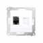 Jednozásuvková tienená počítačová zásuvka RJ45 kategórie 6 s protiprachovým tienením (zariadenie s krytom) biela