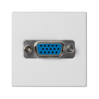 Kryt K45 VGA (D-SUB 15) 45 × 45 mm čisto biely