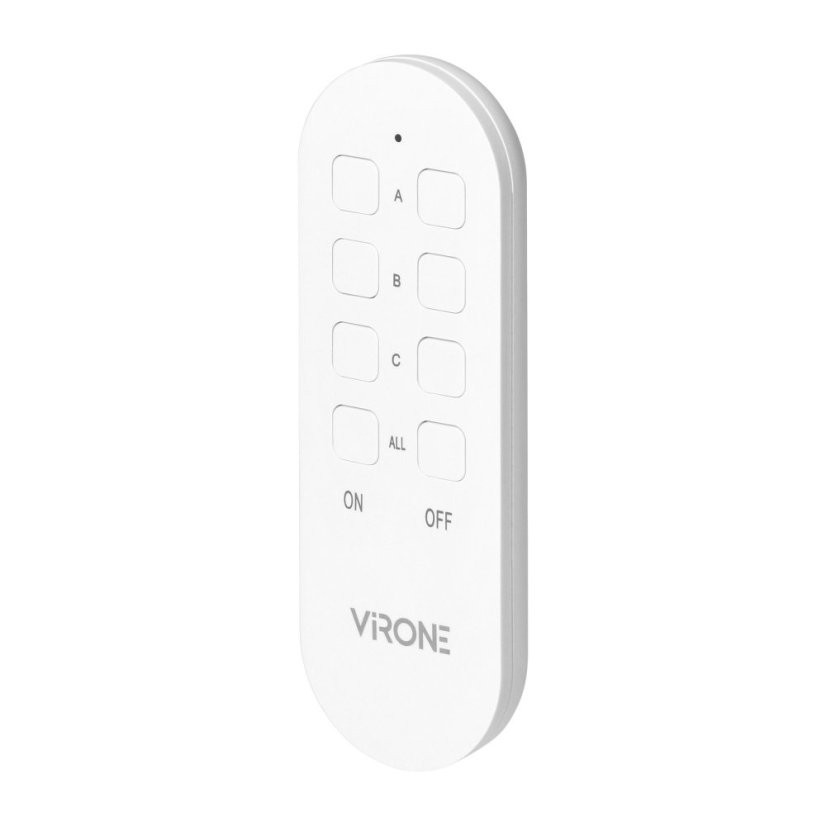 Bezdrôtová zásuvka MINI s diaľkovým ovládaním, 3+1, 2300W, farba biela