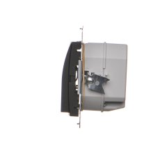 LED osvetlenie (jednotka s krytom), 230 V / 1,1 W, farba svetla studená biela (5900 °K), Simon 54, farba čierna matná metalizovaná