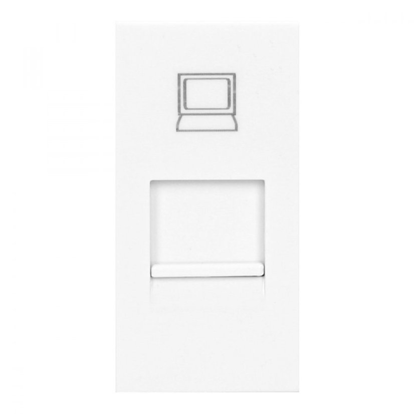 Modulárny ethernetový port NOEN RJ45, farba biela