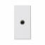 K45 Mini jack 3,5 mm 45 × 22,5 mm čisto biely