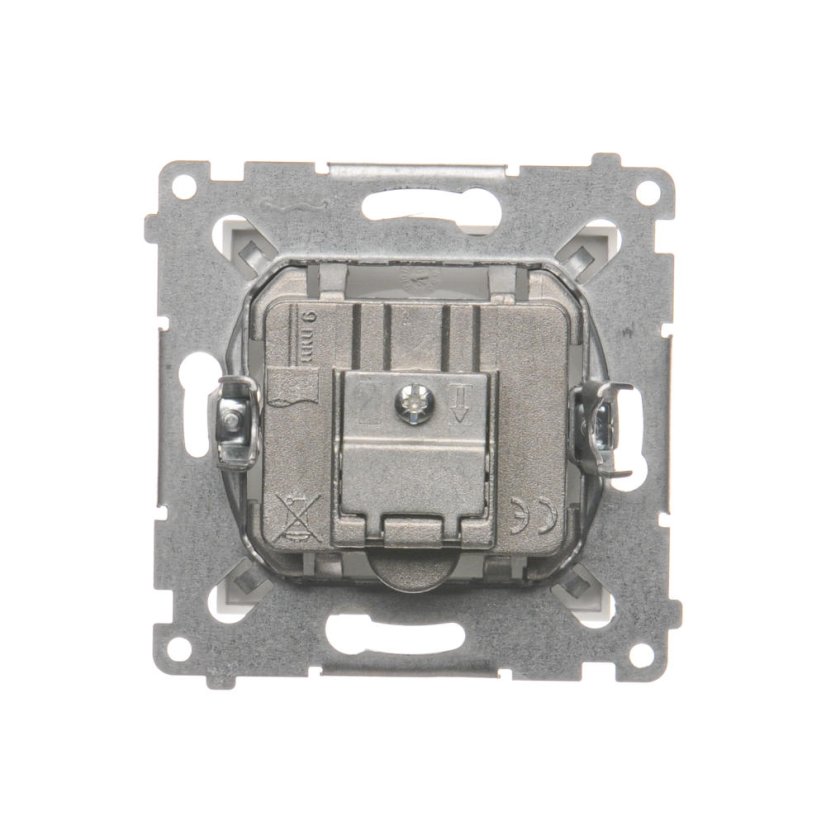 Anténna zásuvka R+TV terminál (zariadenie s krytom), 1x vstup: 5÷862 MHz, Simon 54, farba biela
