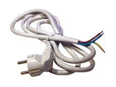 Flexo šnúra PVC 3x1,0mm 5m biela