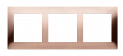 Simon 3-násobný kovový rám rustikálna meď, kov