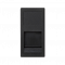 Kryt datové zásuvky K45 PANDUIT jodnoduchá plochá s krytem 45×22,5mm grafitově-šedá