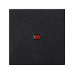 Kryt K45 s podsvietením farba: červená 45 × 45 mm grafitovo sivá