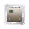 Digitální programovatelný termostat s vestavěným snímačem teploty zlatá matná, metalizovaná