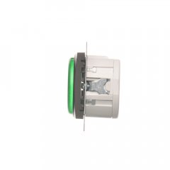 LED signalizátor - zelené světlo hnědá matná, metalizovaná