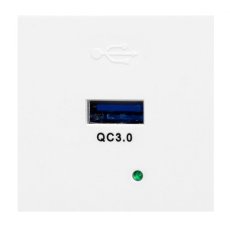 Modulárny nabíjací USBQ 3.0 port NEON, farba biela