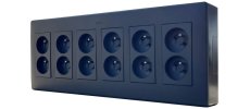 Nástěnný box S500, 12x zásuvka 250V, barva antracitová