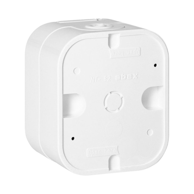 Zásuvka na omietku 1x 250V s krytom, NT-16B2, IP54, farba biela