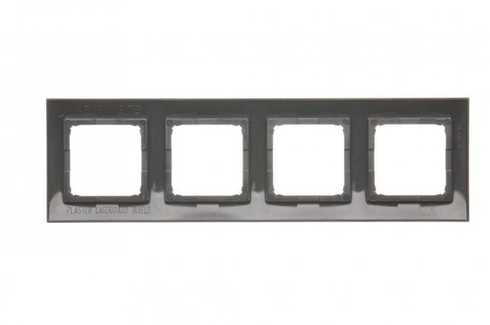 Rámček 4 - pre sadrokartónové krabice antracitová, metalizovaná
