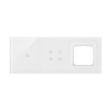 Moduly s dotykovým panelem 3 1 dotykové pole, 4 dotyková pole, otvor pro příslušenství Simon 54, perlová/bílá