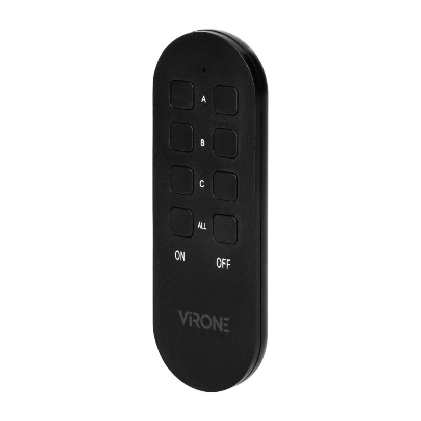 Bezdrátová zásuvka MINI s dálkovým ovládáním, 2+1, 2300W, IP44 (venkovní), barva černá