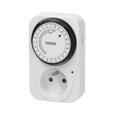 Mechanický zásuvkový časovač 24 h, 15 min., 3500 W, 16 A