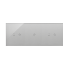 Moduly s dotykovým panelem 3 2 horizontální dotykové pole, 1 dotykové pole, bouřková/stříbro