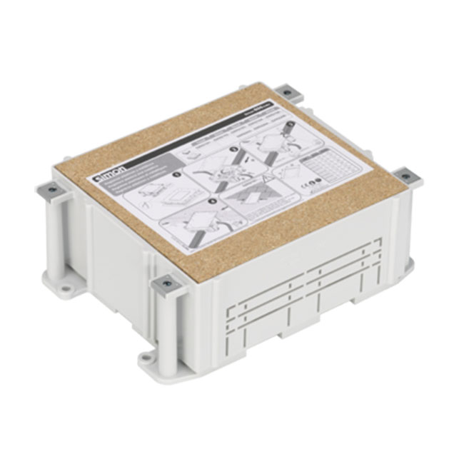 Podlahová zásuvka 3x 250V/16A, 1x RJ45 cat.5e, barva grafitově-šedá, pro lité podlahy