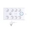Přepěťová ochrana, 8x zásuvka 230V , USB A+C nabíječka 5V/3.4A, kabel 2m, barva bílá