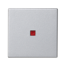 Kryt K45 s podsvietením farba: červená 45 × 45 mm hliník