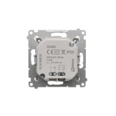 LED osvětlení s pohybovým senzorem (přístroj s krytem), 230 V / 1,40 W, barva světla studená bílá (5900 °K), Simon 54, barva hnědá metalizovaná