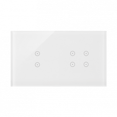 Dotykové panely 2 moduly 2 vertikální dotyková pole, 4 dotyková pole, perlová/bílá
