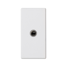 Kryt K45 Mini-jack 3,5mm 45×22,5mm čistě bílá