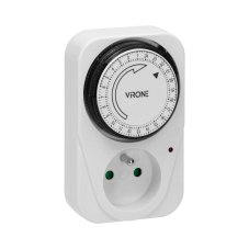 Mechanický zásuvkový časovač 24 h, 15 min., 3500 W, 16 A
