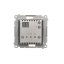 Digitální programovatelný termostat s vestavěným snímačem teploty stříbrná