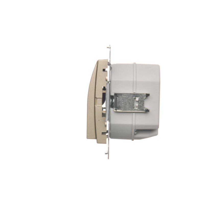 LED osvětlení (přístroj s krytem), 230 V / 0,93 W, barva světla teplá bílá (3100 °K), Simon 54, barva zlatá metalizovaná