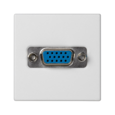 Kryt K45 VGA (D-SUB 15) 45 × 45 mm čisto biely