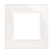 Rámeček 1 - násobný skleněný perlová/bílá