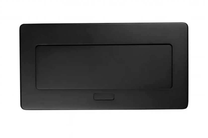 Výklopná zásuvka MULTISOFT, 2x 230V,  USB A/C nabíječka, RJ45, HDMI, barva černá, kabel o délce 1.5m