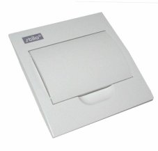SEZ-CZ Rozvodná skriňa 8-modulová, vrátane Din, svorka, IP30, biele dvere, 221x208x90mm