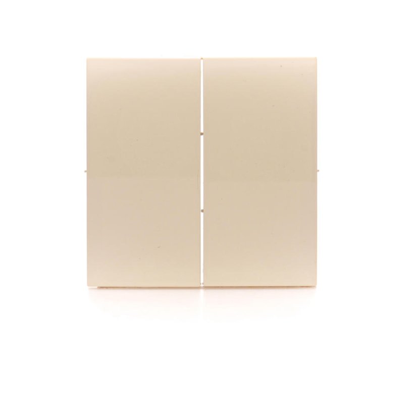 2-násobný kryt spínačov a tlačidiel, Simon 54, farba krémová