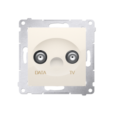 Anténní zásuvka TV-DATA útlum:5dB krémová
