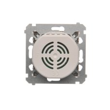 Stmívač osvětlení (přístroj s krytem), otočné ovládání, tlačítkové spínání, 20 – 500 W, jednoobvodový, Simon 54, barva hnědá metalizovaná