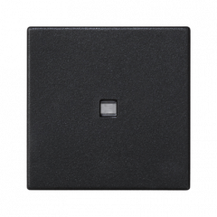 Kryt K45 s podsvícením barva: bílý 45×45mm grafitově-šedá