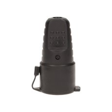 Gumová zásuvka přímá (IP44) , barva černá