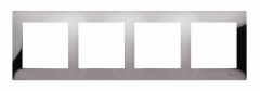 Simon 4-násobný kovový rám tmavá oceľ, kov