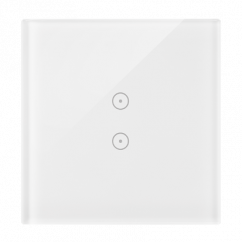 Simon 1-modulový dotykový panel 2 vertikálne dotykové polia, perleťovo biely