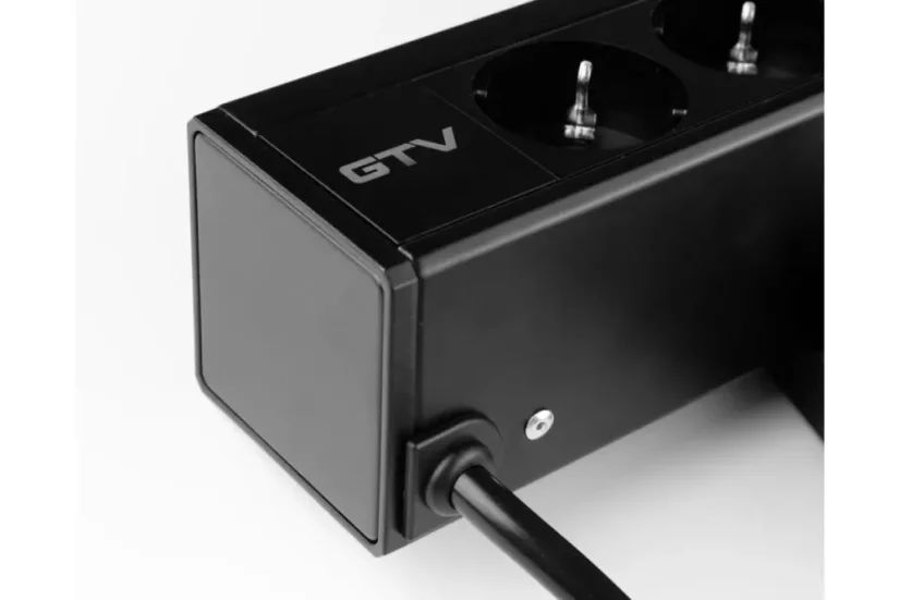 Stolní blok NICO, 3x zásuvka 230V (schuko), 2x nabíjecí USB A+C 30W, kabel 1.5m, barva černá