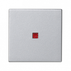Kryt K45 s podsvícením barva: červená 45×45mm hliník