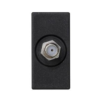 Kryt K45 SAT konektor 45×22,5mm grafitově-šedá