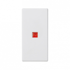Kryt K45 s podsvietením farba: červená 45 × 22,5 mm čisto biela