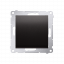 Ovládač zapínací, s orientačním LED podsvětlením bez piktogramu, řazení 1/0 So (přístroj s krytem) 10AX 250V, bezšroubové, antracit, metalizovaná